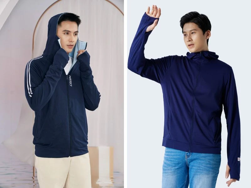 Chọn size áo chống nắng nam theo chiều cao cân nặng